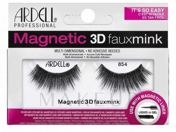 Magnetische falsche Wimpern - Ardell Magnetic Lash 3D Faux Mink 854 — Bild 2 St.