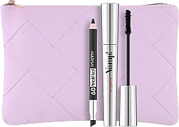 Düfte, Parfümerie und Kosmetik Pupa Kit Vamp! Mascara & Mini Multiplay - Pupa Kit Vamp! Mascara & Mini Multiplay (mascara/9ml + pencil/0.8g + bag)