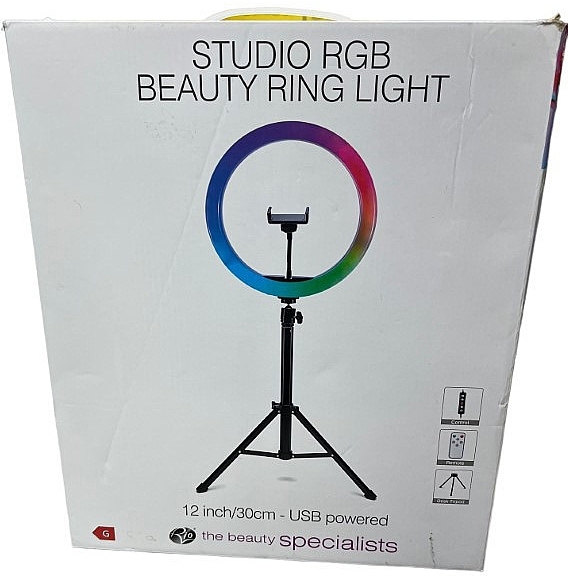 LED-Ringlampe - Rio-Beauty RGB Makeup & Vlogging LED Ring Light — Bild N2