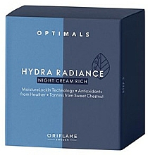 Reichhaltige feuchtigkeitsspendende Nachtcreme für das Gesicht - Oriflame Optimals Hydra Radiance — Bild N2