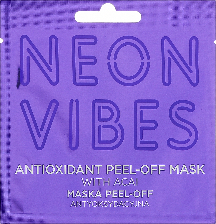 Antioxidative Gesichtsmaske mit Acai-Beeren - Marion Neon Vibes Antioxidant Peel-off Mask