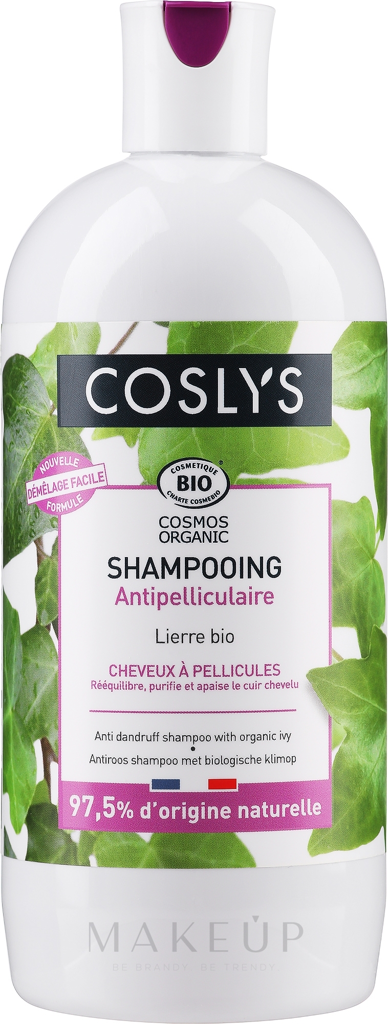 Anti-Schuppen-Shampoo mit Bio-Efeu - Coslys Dandruff Shampoo — Bild 500 ml