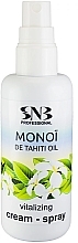 Düfte, Parfümerie und Kosmetik Cremespray für die Haut mit Monoi-Öl - SNB Professional Vitalizing Cream-Spray Monoi De Tahiti 