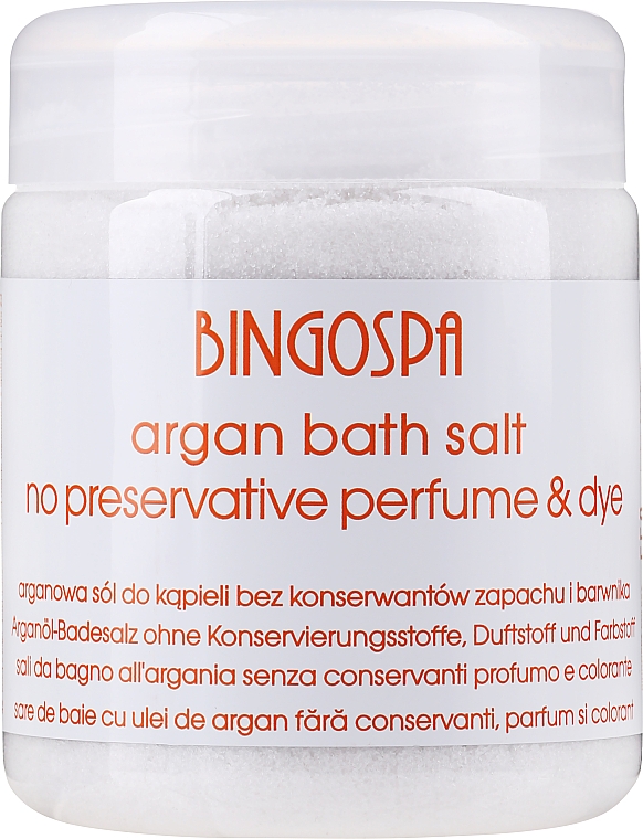 Argan Badesalz für SPA-Behandlungen - BingoSpa Argan Salt Bath