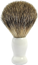 Düfte, Parfümerie und Kosmetik Rasierpinsel mit Dachshaar klein weiß - Golddachs Shaving Brush Finest Badger White Mini
