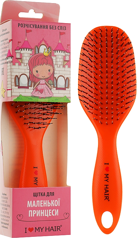 Haarbürste für Kinder Spider 12-reihig orange - I Love My Hair — Bild N1