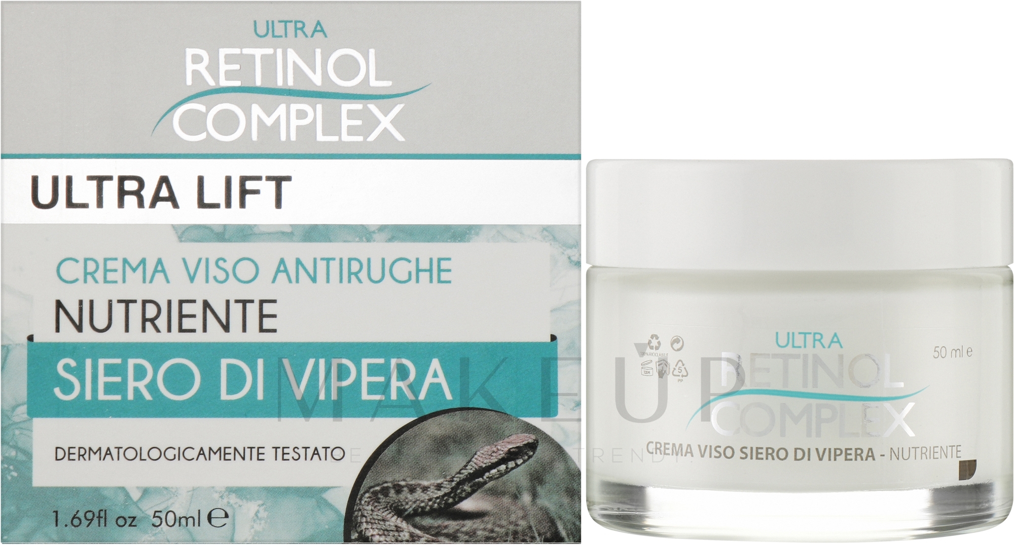 Gesichtscreme gegen Falten - Retinol Complex Ultra Lift Face Cream Viper Serum — Bild 50 ml