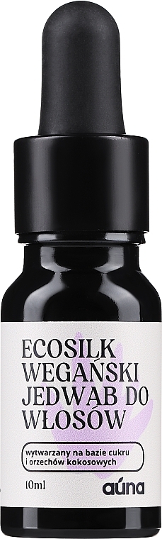 Regenerierende und hitzeschützende Haarseide mit Laurin- und Natriumcocoatsäuren vegan - Auna Pure Ecosilk — Bild N1