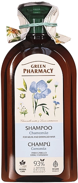 Shampoo mit Kamille für geschwächtes und geschädigtes Haar - Green Pharmacy — Bild N1