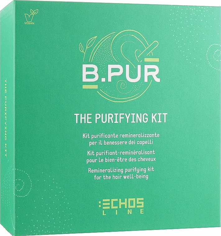 Set - Echosline B. Pur The Purifying Kit (mud/150ml + sch/385ml + h/mask/250ml + glove/1pcs) — Bild N3