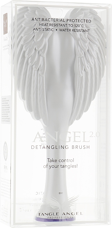 Entwirrbürste weiß 18,7 cm - Tangle Angel 2.0 Detangling Brush White