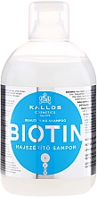 Biotin Shampoo für schönes Haar - Kallos Cosmetics Biotin Beautifying Shampoo — Bild N1