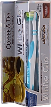 Zahnpflegeset für Kaffee- und Teetrinker - White Glo Coffee & Tea Drinkers Formula Whitening Toothpaste (Zahnpasta 100ml + Zahnbürste weiß-blau) — Bild N1