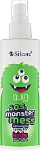 Düfte, Parfümerie und Kosmetik Kinderhaarspray für leichte Kämmbarkeit mit grünem Apfelduft - Silcare Quin S.O.S. Monster Mess Kids Hair Spray