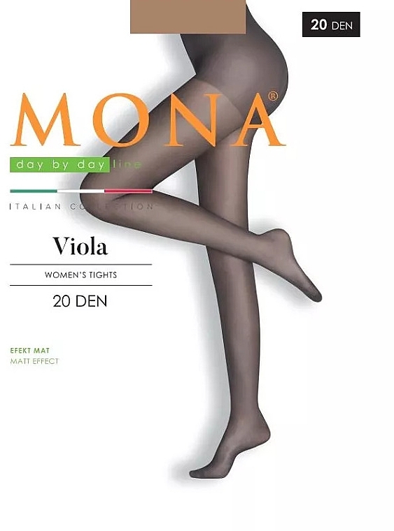 Damenstrumpfhose Viola Matt 20 Den visone - MONA — Bild N2
