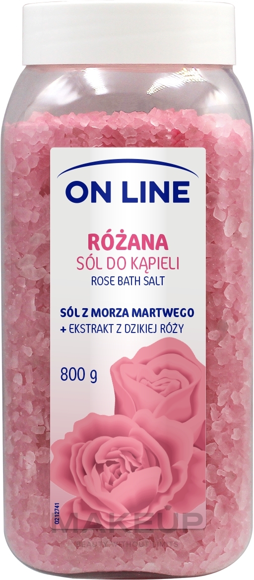 Badesalz mit Rosenblütenextrakt - On Line Rose Bath Sea Salt — Bild 800 g