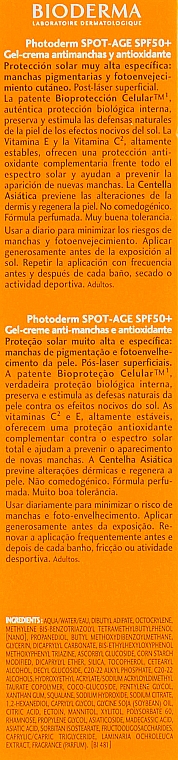 Sonnenschutzcreme-Gel SPF 50+ - Bioderma Photoderm Spot-Age SPF 50+ — Bild N3