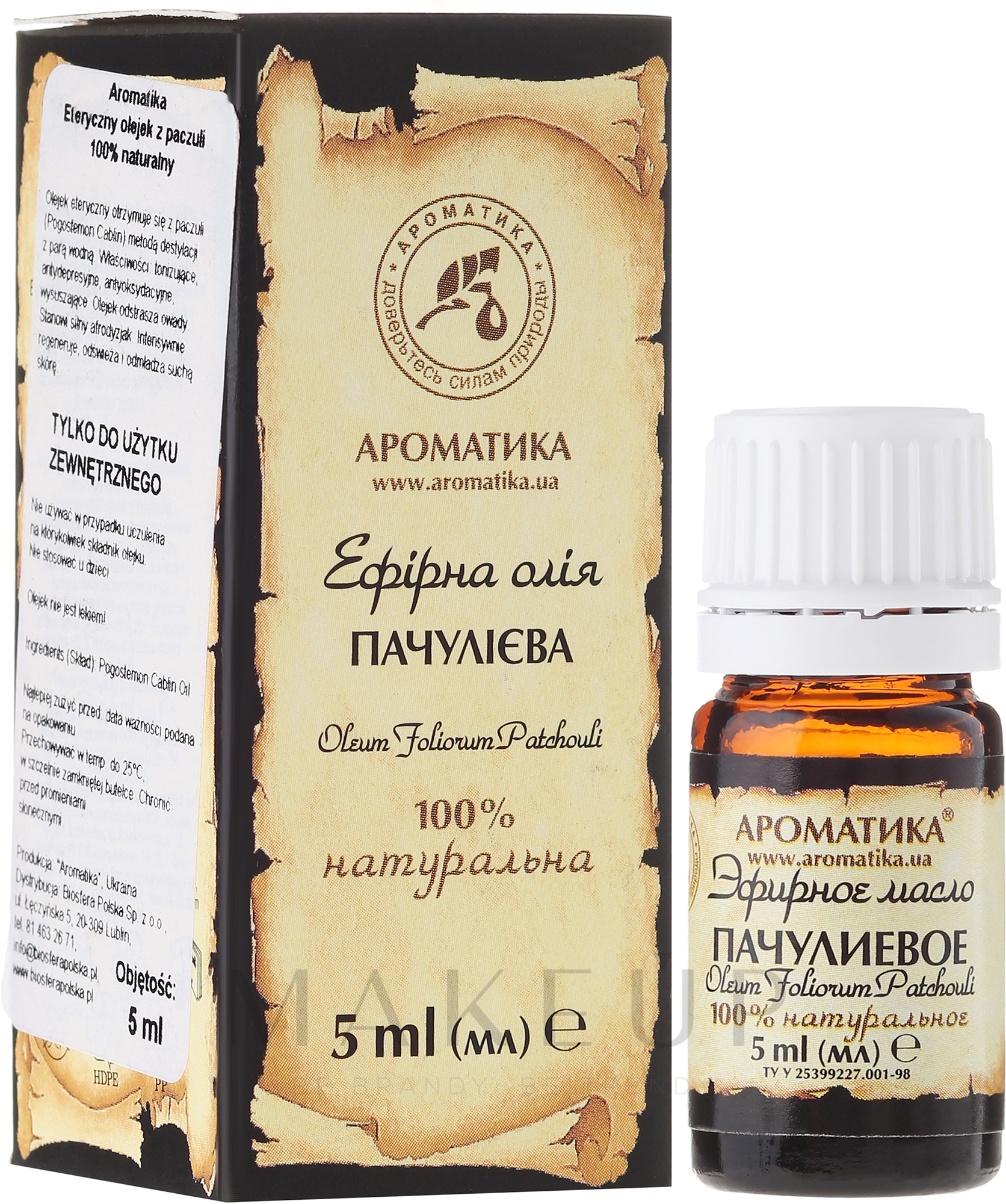 Ätherisches Öl Patchouli - Aromatika — Bild 5 ml