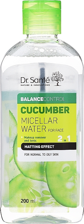 Mizellares Gesichtswasser - Dr. Sante Cucumber Balance Control  — Foto N1