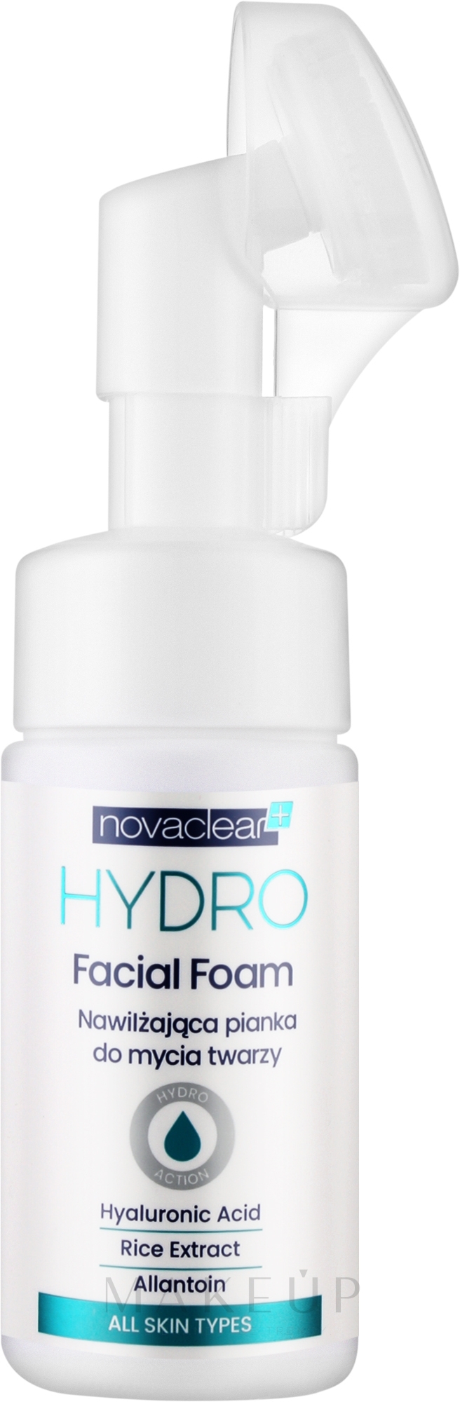 Feuchtigkeitsspendender Gesichtswaschschaum mit Hyaluronsäure, Reisextrakt und Allantoin - Novaclear Hydro Facial Foam — Bild 100 ml