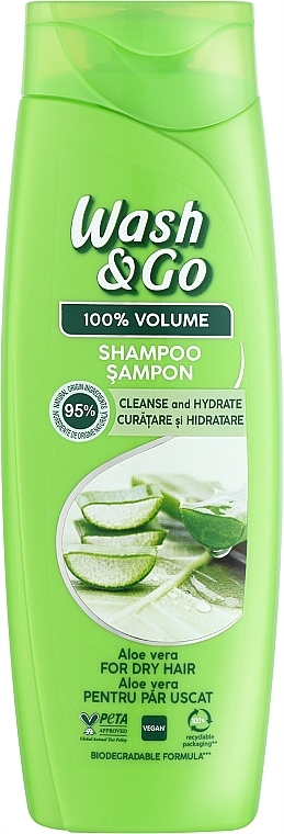 Shampoo für trockenes Haar mit Aloe-Vera-Extrakt - Wash&Go — Bild N1
