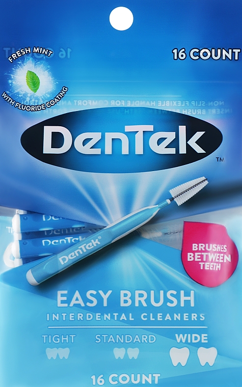 Interdentalzahnbürsten für breite Zahnzwischenräume 16 St. - DenTek Easy Brush konisch — Bild N1