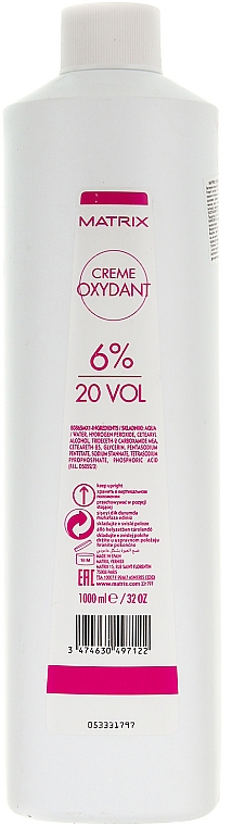 Creme-Oxidationsmittel 6% - Matrix Cream Oxydant 20 Vol. 6 %