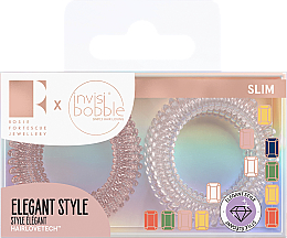 Spiral-Haargummi 8 St. - Invisibobble Slim Rosie Fortescue Pink Glasses — Bild N1