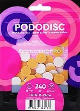 Ersatzscheiben für Pediküre-Disk Pododisk S Körnung 240 weiß weich - Staleks Pro — Bild N1