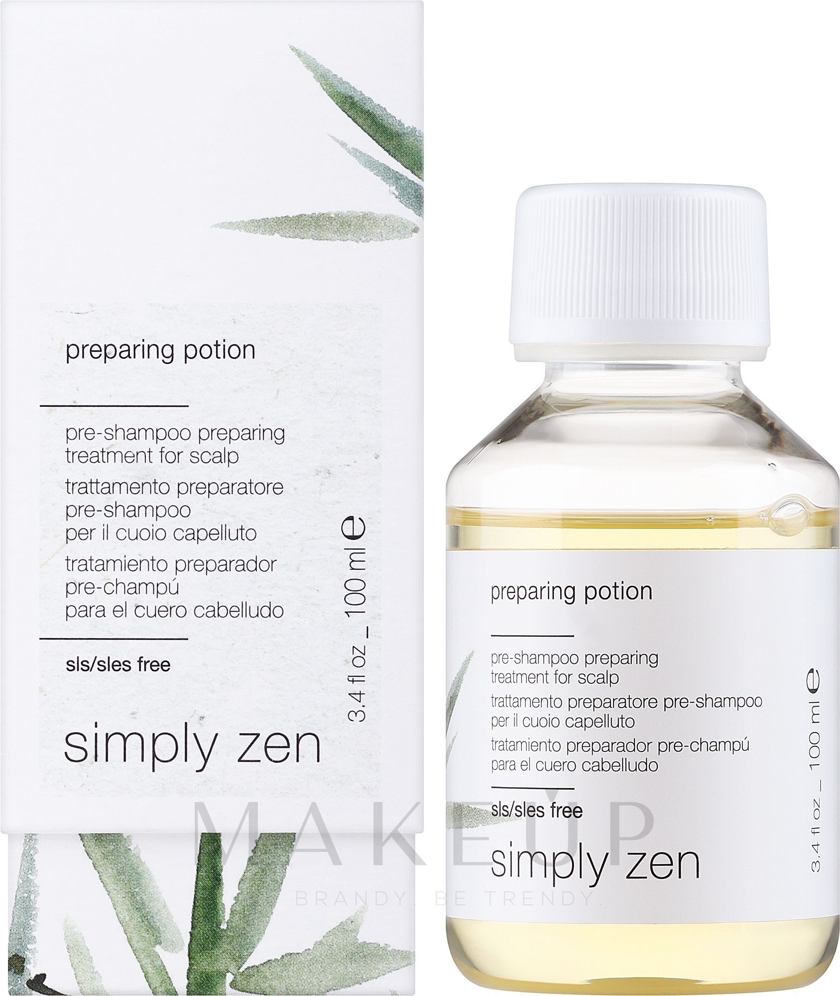 Pre-Shampoo für die Kopfhaut - Z. One Concept Simply Zen Preparing Potion — Bild 100 ml