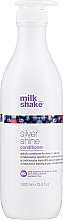 Conditioner für gebleichtes und graues Haar mit Bio-Blaubeere und Milchproteinen - Milk Shake Silver Shine Conditioner — Bild N3