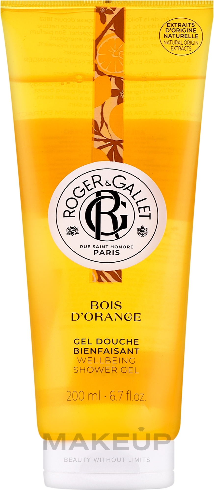 Roger&Gallet Bois D'Orange Wellbeing Shower Gel - Duschgel — Bild 200 ml