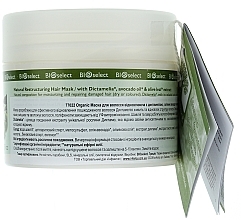 Haarmaske mit Avocado und Olivenöl - BIOselect Natural Restructuring Hair Mask — Bild N2