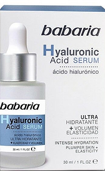 Feuchtigkeitsspendendes Gesichtsserum mit Hyaluronsäure - Babaria Hyaluronic Acid Serum — Bild N1