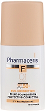 Schützende und korrigierende Gesichtsfluid-Foundation SPF 50+ - Pharmaceris F Protective-Corrective Fluid Foundation SPF 50+ — Foto N3