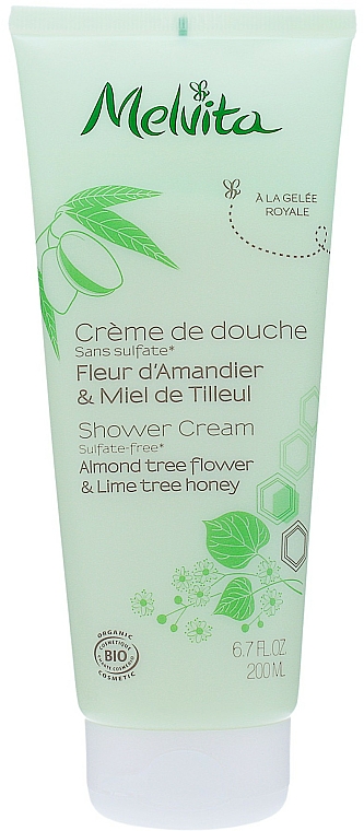 Duschcreme mit Mandel und Lindenhonig - Melvita Shower Almond & Lime Tree Honey — Bild N1