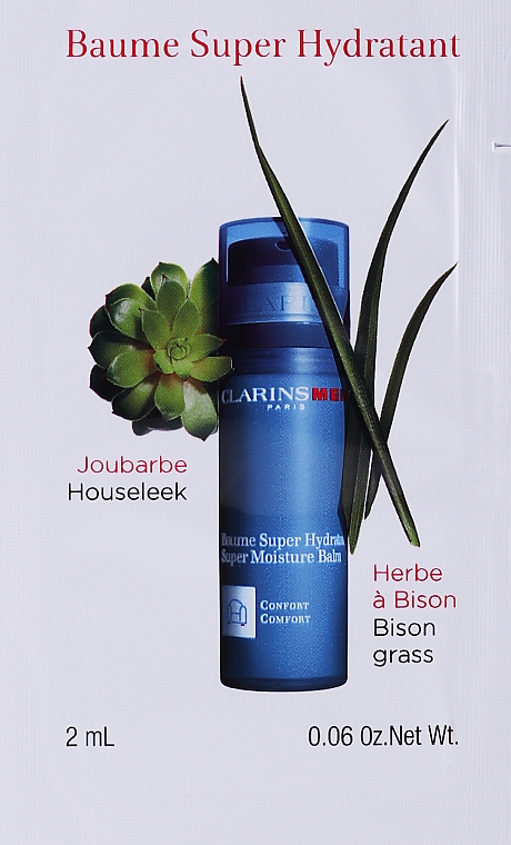 Super-feuchtigkeitsspendender Gesichtsbalsam für Männer - Clarins Men Super Moisture Balm (probka) — Bild N1