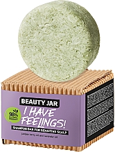 Düfte, Parfümerie und Kosmetik Festes Shampoo für empfindliche Kopfhaut mit Wacholderbeeren- und Lavendelöl - Beauty Jar I Have Feelings