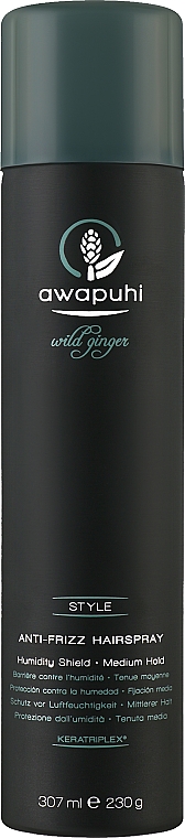 Haarspray gegen Frizz mittlerer Halt - Paul Mitchell Awapuhi Wild Ginger Anti-Frizz Hairspray — Bild N1