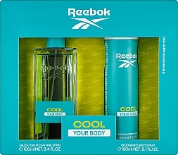 Reebok Cool Your Body For Women - Duftset (Eau de Toilette 100ml + Deospray 150ml) — Bild N1