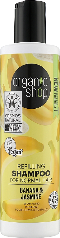 Haarshampoo mit Banane und Jasmin - Organic Shop Shampoo — Bild N1