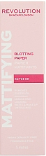 Mattierende Papiertücher für das Gesicht - Revolution Skincare Mattifying Blotting Papers — Bild N2