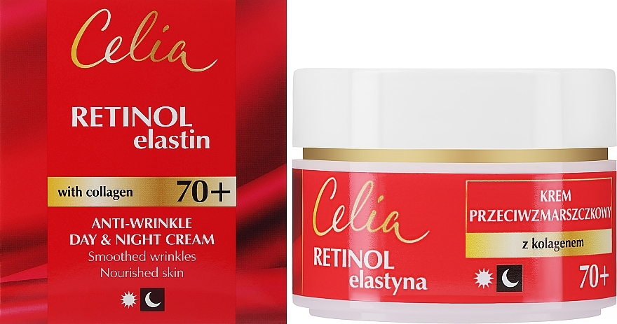 Anti-Falten Gesichtscreme mit Retinol 70+ - Celia Retinol 70+ Anti-Wrinkle Day & Night Cream  — Bild N1