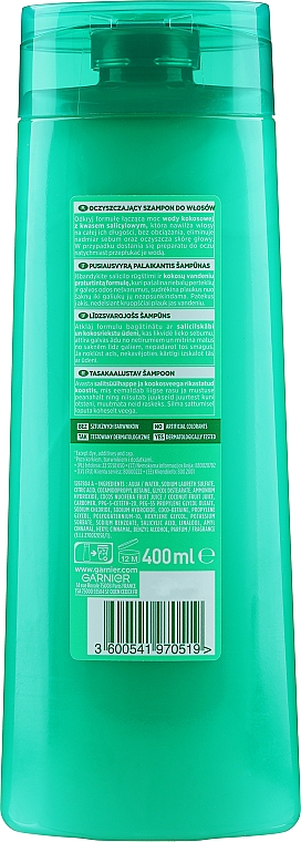 Kräftigendes Shampoo für fettenden Ansatz und trockene Spitzen - Garnier Fructis Hydra Fresh Shampoo — Bild N2