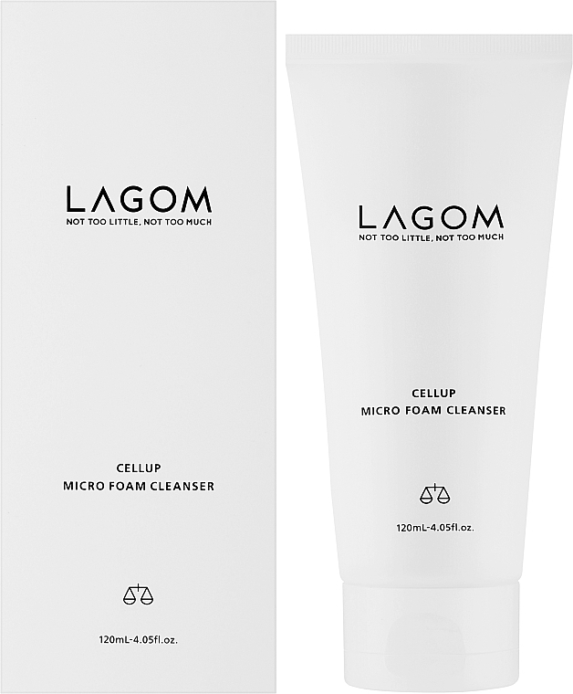 Feuchtigkeitsspendender Gesichtswaschschaum mit Pflanzenextrakten - Lagom Cellup Micro Foam Cleanser — Bild N2