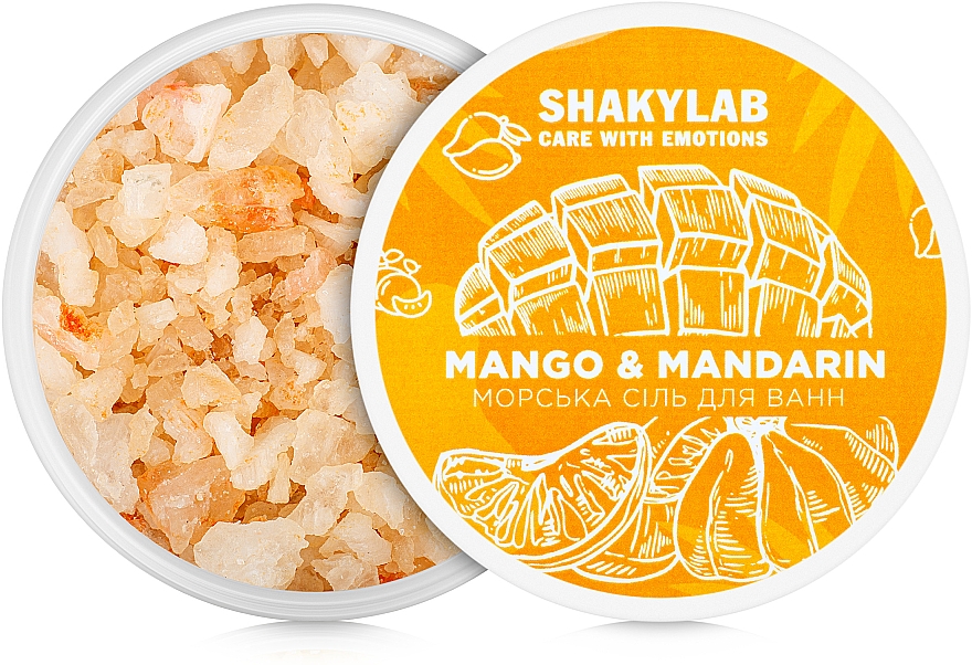 Badesalz Mango & Mandarin - SHAKYLAB Natural Bath Salt — Bild N2