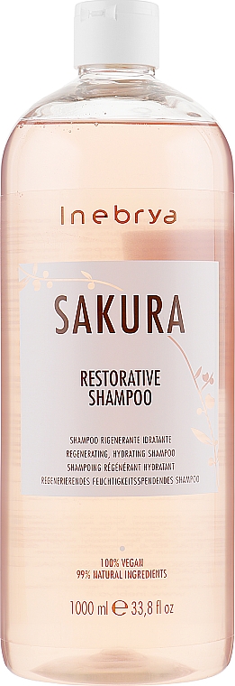 Regenerierendes und feuchtigkeitsspendendes Shampoo mit Kirschblüten-Extrakt - Inebrya Sakura Restorative Shampoo — Bild N2