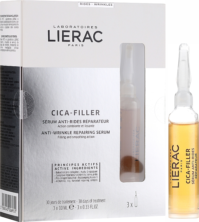 Regenerierendes Anti-Falten Gesichtsserum - Lierac Cica-Filler Anti-Wrinkle Repairing Serum — Bild N1
