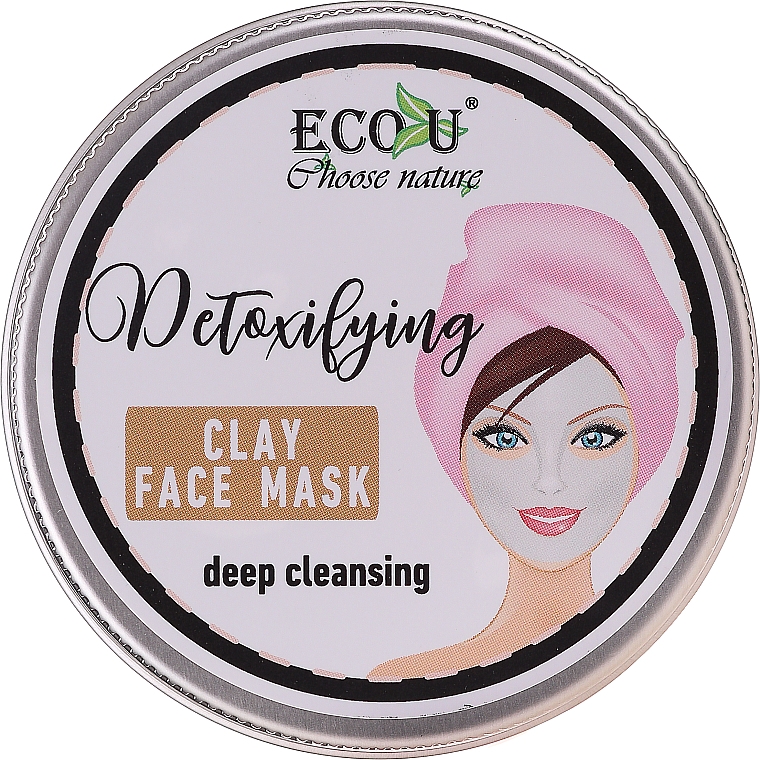 Reinigende Gesichtsmaske mit Tonerde - Eco U Detoxifying Deep Cleansing Clay Face Mask