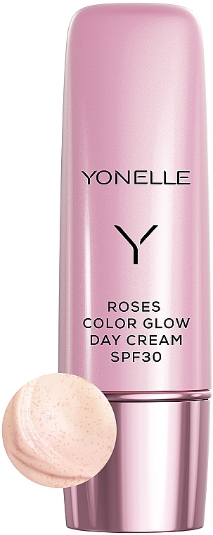 Aufhellende Tagesgesichtscreme mit LSF 30 - Yonelle Roses Color Glow Day Cream SPF 30 — Bild N1